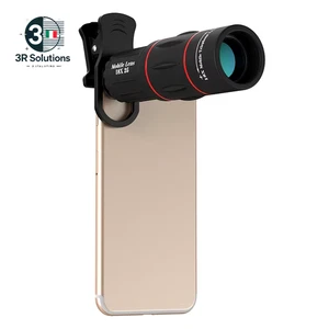 APEXEL Obiettivo Universale per Telefono Cellulare Con Zoom Monoculare 18X25 HD - Photo 1 sur 14