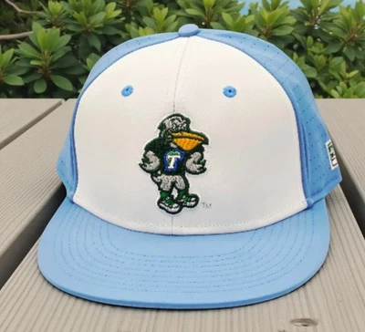 Tulane Green Wave The Game PRO Fitted Size 7 1/2 Structured Two-Tone Cap Hat NEW - Image 1 of 4
