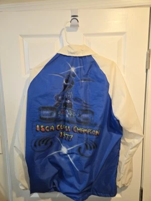 Chaqueta de motocicleta de triciclo Harley Davidson King Kong 1977 vintage, ganadora de la ISCA, mediana Foto 1 de 4