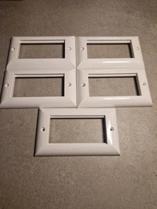 PLAQUES FRONTALES MODULE 2 VITESSES CADRE MURAL MODULAIRE SORTIE BLANC. x 5 - Photo 1/5