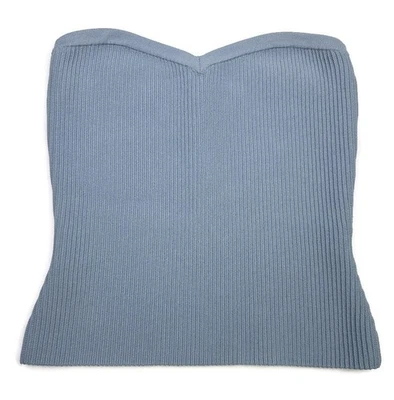 Top tubo Babaton Aritzia tejido esculpido novia para mujer talla XS azul acanalado Foto 1 de 4