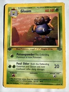 [HP] Gloom 37/64 1st Edition Jungle Pokémon Card WOTC Uncommon Vintage - Picture 1 of 10