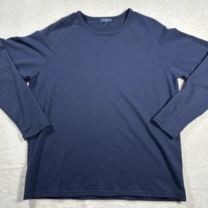 Maglione girocollo Peter Millar uomo XL performance blu strati lana merino golf - Foto 1 di 8