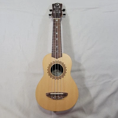Luna Guitars UKE VSS Vintage Spruce/Mahogany Soprano Ukulele - Image 1 of 4