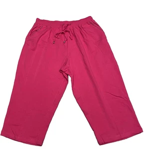 OnQue Hot Pink Capri Pants Size 2X - Picture 1 of 4