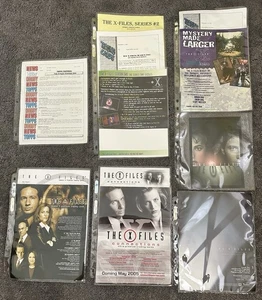 15 different The X-Files Cards Dealer Sell Sheets: Topps, Inkworks, USPC Games - Picture 1 of 22