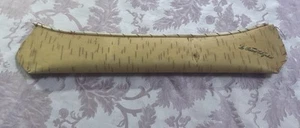 Vintage Small 17” Birch Bark Souvenir Canoe Queen Elizabeth - Picture 1 of 8