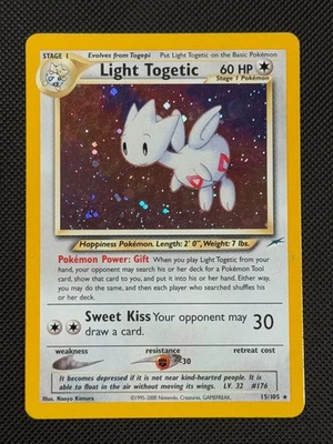 Light Togetic 15/105 HOLO Pokémon Card WOTC Neo Destiny Unlimited Holo Rare - Image 1 of 4