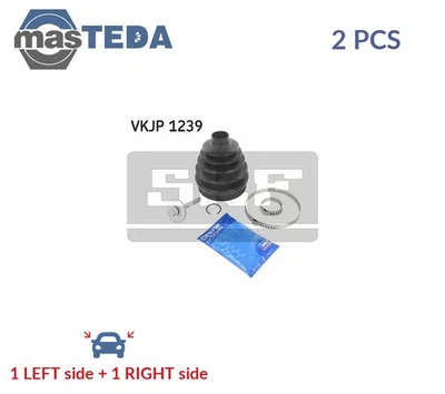 VKJP 1239 CV JOINT BOOT KIT PAIR WHEEL SIDE FRONT SKF 2PCS NEW OE REPLACEMENT - Image 1 of 4