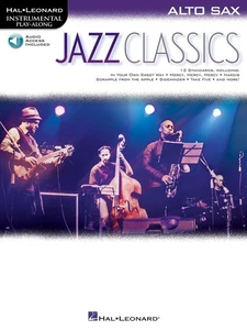 Jazz Classics for Alto Sax Solo Sheet Music 12 Song Play-Along Book Online Audio - Picture 1 of 1