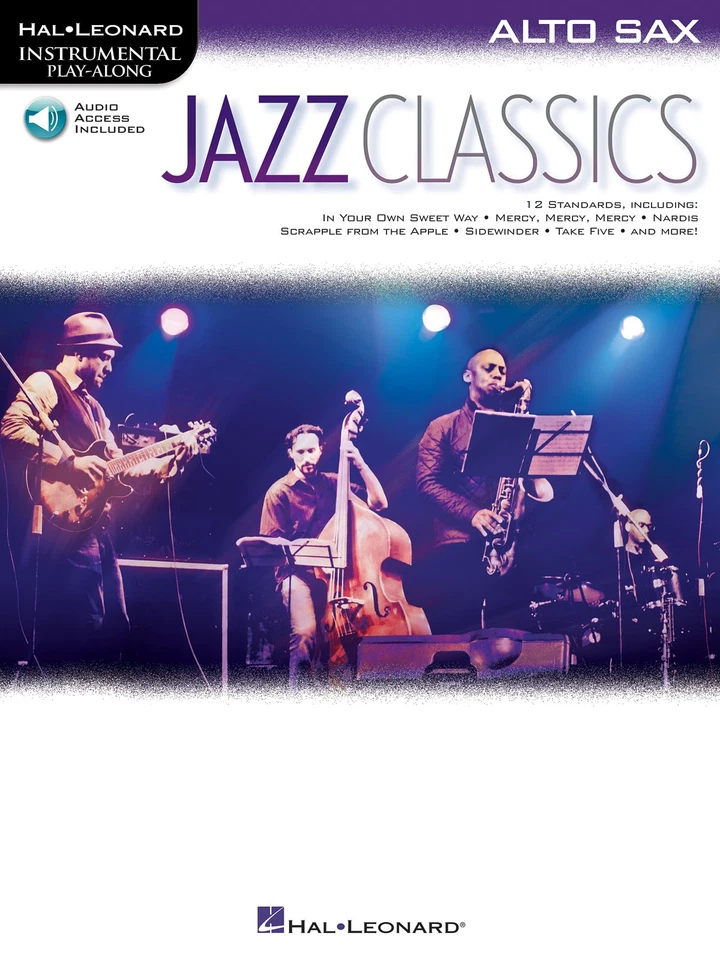 Jazz Classics for Alto Sax Solo Sheet Music 12 Song Play-Along Book Online Audio - Image 1 of 1