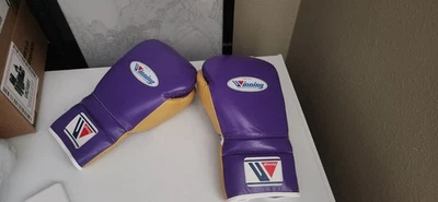 Winning Boxing Purple And Gold  Limited Gloves Practice Type 16oz - Image 1 of 4