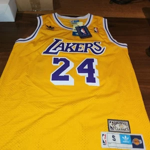 NEW Hardwood Classic Kobe Bryant Swimgman Lakers Stitched Jersey #24 sz S - Picture 1 of 11