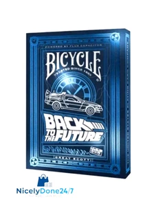 Back to the Future Bicycle Playing Cards Poker Size Deck USPCC Custom Limited - Picture 1 of 9