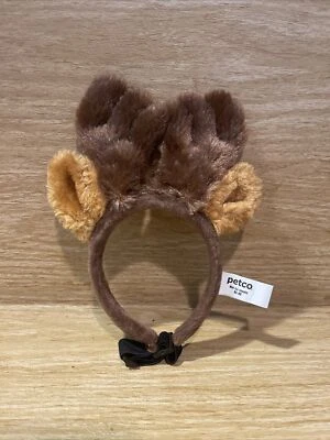 Dog Cat Costume Reindeer Ears Small/medium BS3 - Image 1 of 4