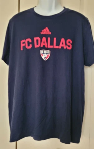 FC Dallas Pro Soccer Club Adidas Men's Short Sleeve Tshirt Size Xl Climalite Cover