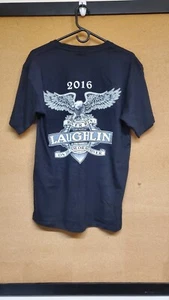 T SHIRT 100% Cotton - Men Medium - USA MADE - Laughlin River Run 34th Annual  - Picture 1 of 12