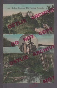 Lake City MINNESOTA c1910 INDIAN JOHN Sioux HUNTING GROUNDS Indians MN B2 - Picture 1 of 3