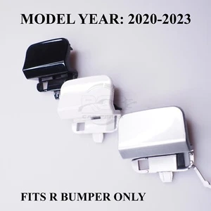 Tapa de gancho de remolque para parachoques trasero para VW Tiguan AD R 2020-2023 elige el color - Imagen 1 de 19