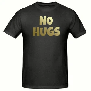 Gold No Hugs Funny Novelty Childrens t shirt, Kids, Childrens Gaming t shirt - Picture 1 of 2