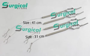 Juego de 4 instrumentos quirúrgicos de resorte Yasargil Gelea Longitud 31 cm y 41 cm 4 piezas S - Imagen 1 de 6