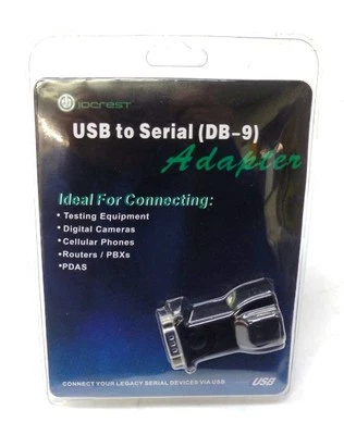 IOCREST USB TO SERIAL (DB-9) ADAPTER CONVERTER SY-USB-S, 9 PIN - Image 1 of 4
