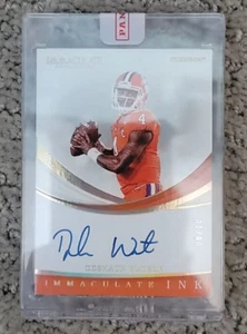 DESHAUN WATSON 2019 Immaculate Ink Rookie Autograph Clemson #8/10 on card auto - Picture 1 of 4