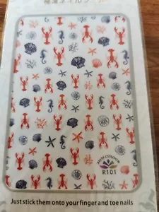 Over 50 Styles Nail Art Decoration Stickers Sea Creatures Summer Fun Easy to use - Picture 1 of 2