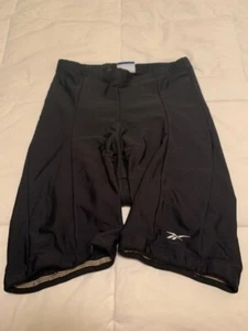 Reebok Cycling Bike Shorts Black Padded Large - Picture 1 of 3