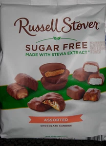 Russel Stover Surtido Sin Azúcar Caramelo Chocolate 21.23 OZ Bolsa Ver Descripción - Imagen 1 de 3