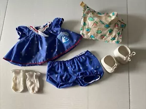 Cabbage Patch Kid Doll barca a vela vestito set blu KT 504B vintage Coleco anni 80 - Foto 1 di 24