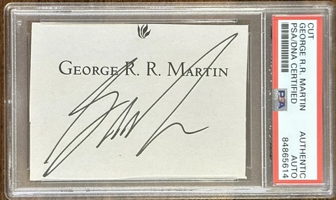 GEORGE RR MARTIN SIGNED BOOK CUT GAME OF THRONES AUTHOR AUTOGRAPH PSA DNA COA Cover