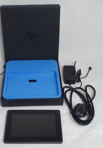 BlackBerry PlayBook Black with charges and box Tested working Cracked screen