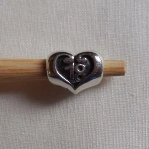 Chamilia Sterling Silver  Birthday Heart Celebrate 18   GA-152  Free Shipping - Picture 1 of 4