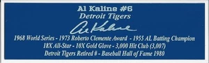 Al Kaline Autograph Nameplate Detroit Tigers Photo Baseball Jersey Glove Bat - Picture 1 of 12