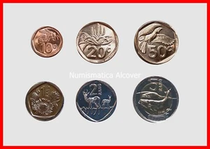 SUDAFRICA SOUTH AFRICA 10 20 50 Cents 1 2 y 5 Rand 2023-2024 SC / UNC - Picture 1 of 1