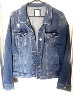 So Women's Denim Classic Jean Jacket Button Front Juniors Pockets Size 1X - Picture 1 of 8