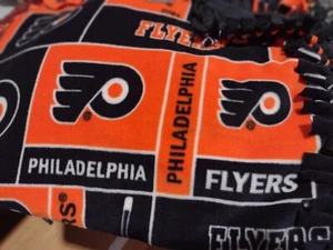 Fleece fabric no sew blanket - Philadelphia Flyers - Picture 1 of 1