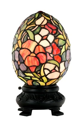 Traditional Tiffany Dragon Egg Table Lamp - Image 1 of 2