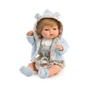 Berbesa - Poupée Lloron Raúl 42 cm, bonnet bleu (43181) - Imagen 1 de 5
