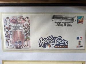 New York Mets Yankees World Series Subway Series Station postmark 10/24/2000 - Picture 1 of 1