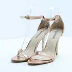 Glamorous Womens Gold Synthetic Strappy Heel UK 4 EU