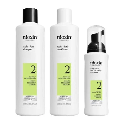 Nioxin System 2 Hair Thickening Natural Shampoo Conditioner Treatment Kit - Image 1 of 4