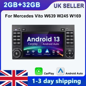 For Mercedes Sprinter Viano Vito W639 Carplay Car Radio GPS SAT NAV DAB 2+32G BT - Picture 1 of 10
