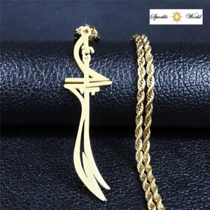 IMAM ALI A.S Zulfiqar Gold Sword Men’s Stainless Steel Pendant Islamic Necklace - Picture 1 of 7