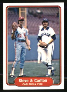 Steve Carlton/Carlton Fisk 1982 Fleer #632 Baseball Card