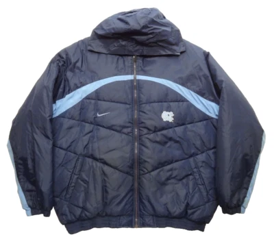 Nike Team XXL UNC North Carolina Full Zip Jacket VTG Y2K 2001 Coat Tarheels NC - Image 1 of 4