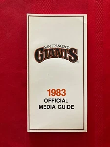 1983 MLB San Francisco Giants media guide / Clark / Hammaker / Evans / Leonard - Picture 1 of 1