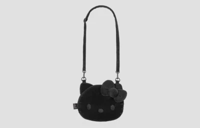 Hello Kitty Black Crossbody Bag With Zipper Closure. So Cute!!!! - Image 1 of 4