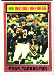1976 Topps Record Breaker- Fran Tarkenton #7 - VG+ - Corner issue - Picture 1 of 2